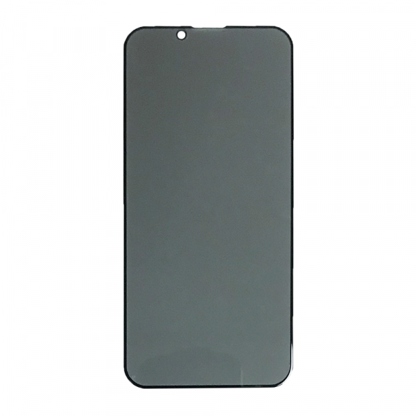 Захисне скло Privacy 5D для iPhone 13 mini з чорною рамкою (м`яка упаковка)-0